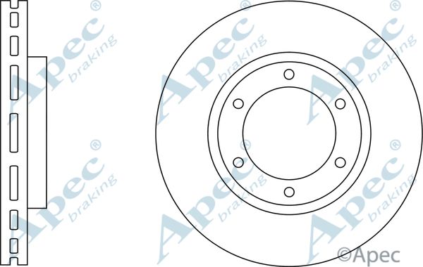 APEC BRAKING Jarrulevy DSK2878